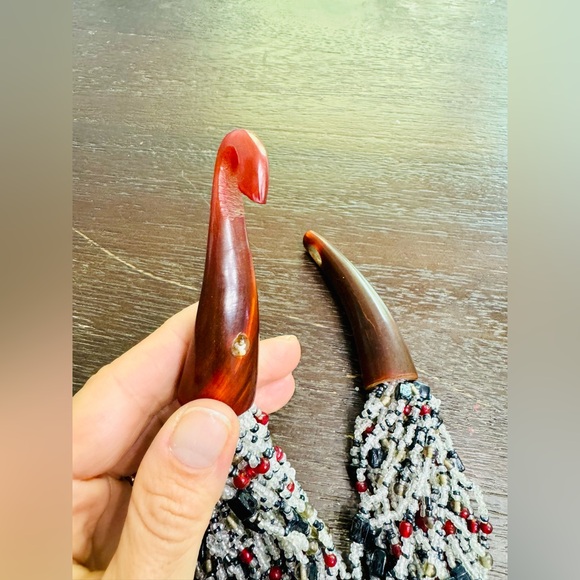 Stunning Vintage Gerda Lynggaard Monies multi strand beaded necklace! - Picture 2 of 3